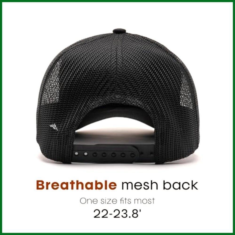 Structured Mesh Baseball Cap Adjustable Trucker H… - image 3